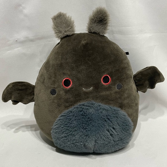 SQUISHMALLOW PERKIN THE MOTHMAN 8" HOT TOPIC EXCLUSIVE LIKE NEW! - Picture 1 of 5